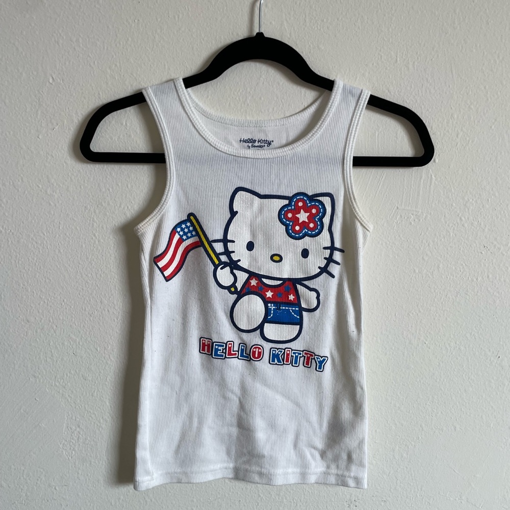 Hello Kitty fourth of july tank top